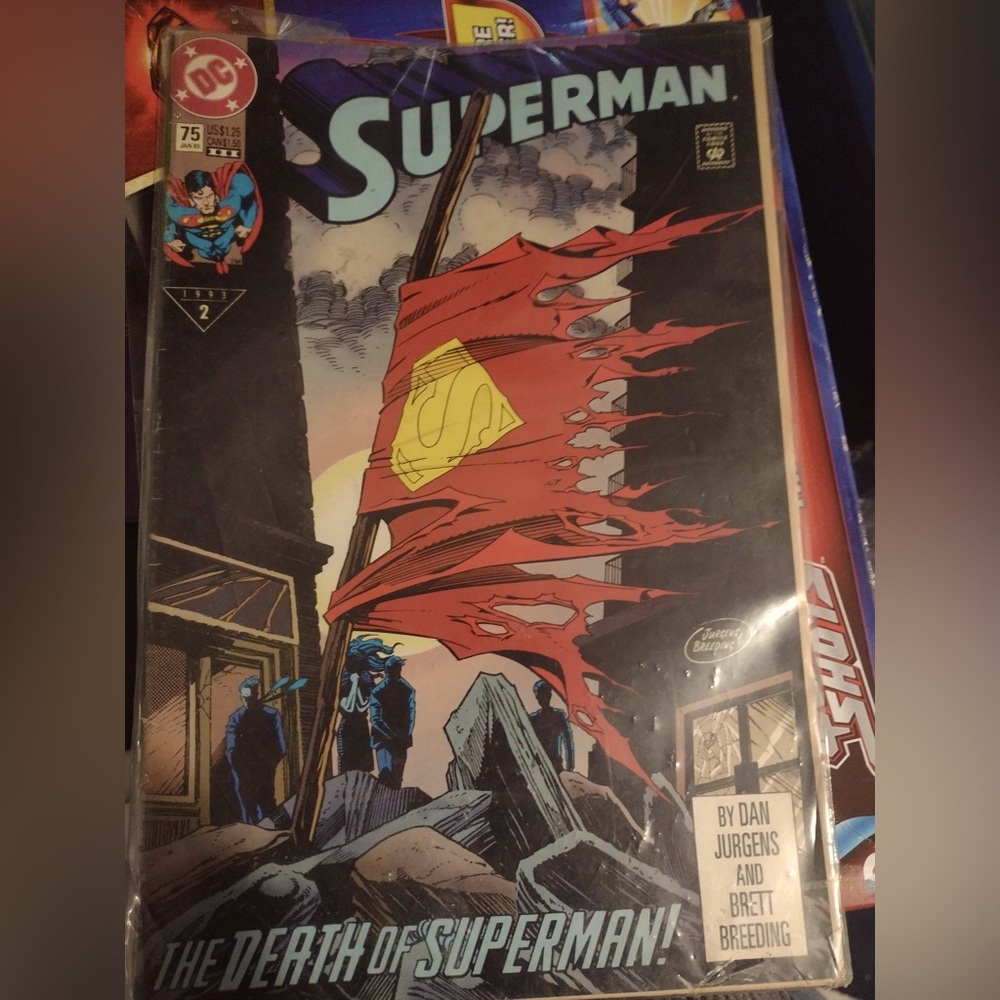 The death of Superman comic book early 90s